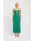 Kookai Paradise Green Bolt Buckle Dress - 10 / Green - Dresses