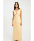 Kookai Romeo Ring Maxi Dress in Butter Popcorn - Dresses