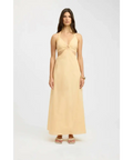 Kookai Romeo Ring Maxi Dress in Butter Popcorn - Dresses
