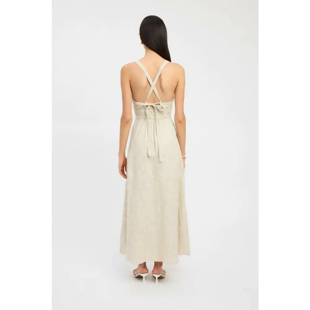 Kookai Tallulah Vee Dress - 6 / Beige - Dresses