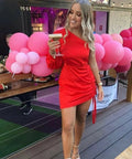 Kookai Vangeline Dress Red - 8 / Red - Dresses