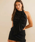 Koster Kulture Bobbies Mini Skirt & Top Black - Outfit Sets