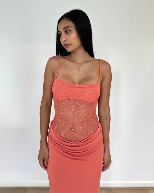 Benni Stefania Maxi Dress Grapefruit