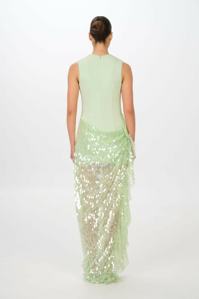 Jefre Sei Zoi Gown Green