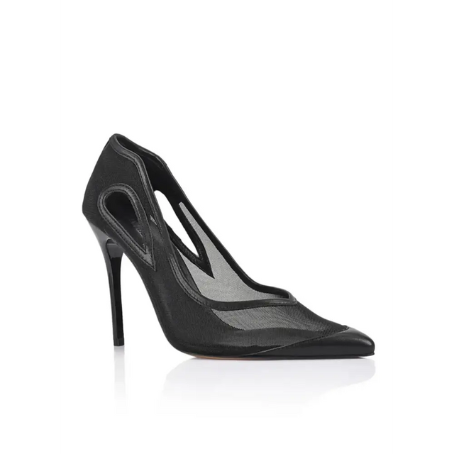 Lana Wilkinson Catherine Pump Black Mesh - Black - Heels