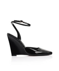 Lana Wilkinson Mona Wedge Black Patent Leather Lana - Wedges