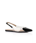 Lana Wilkinson Rhi Flat Vinylite & Black Patent Leather - Flats
