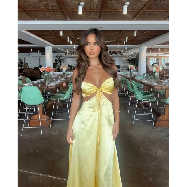 Lane and Sass Lucy Gown - 6 / Yellow - Dresses