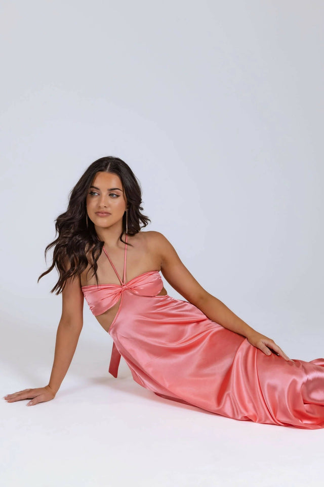 Lane And Sass Lucy Gown in Guava - 6 / Pink - Dresses