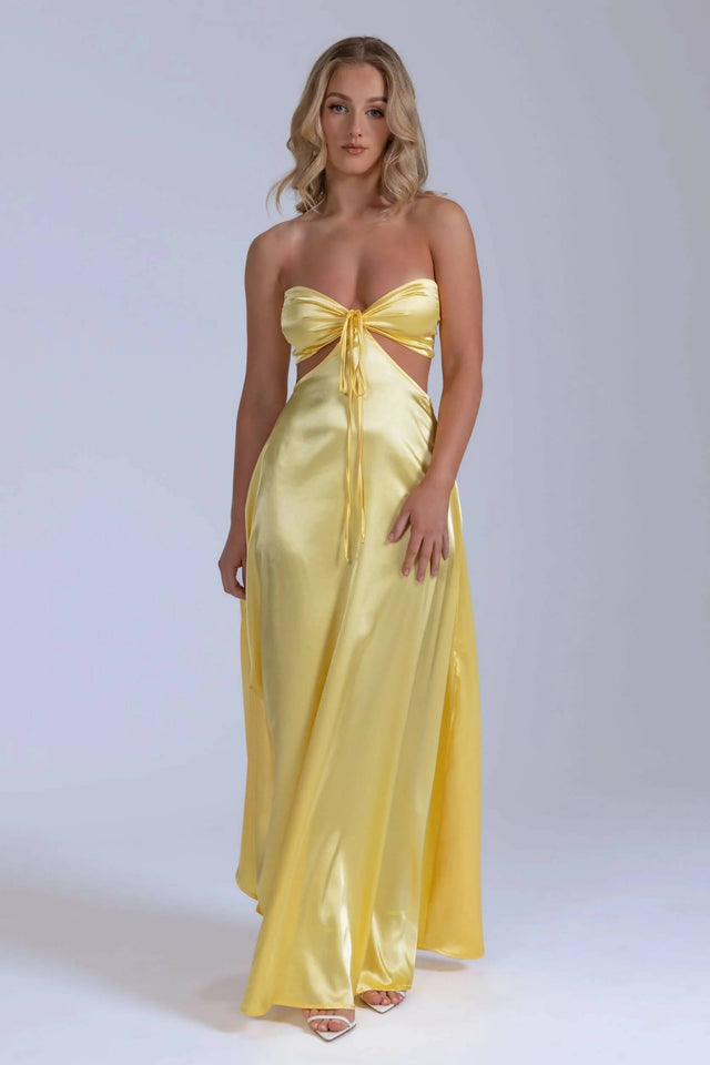 Lane And Sass Lucy Gown in Lemon - 8 / Yellow - Dresses