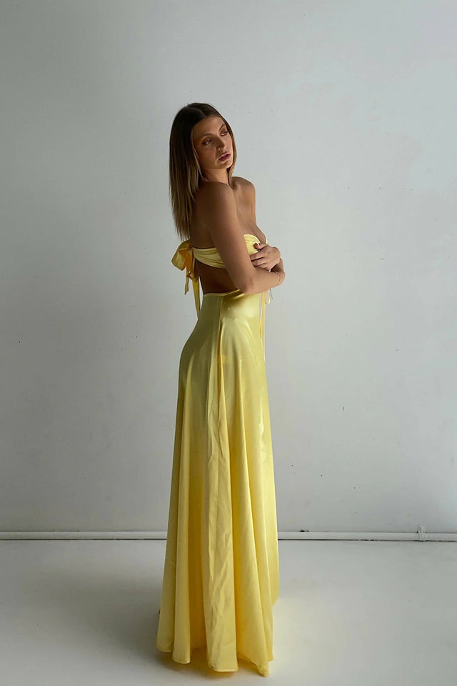 Lane And Sass Lucy Gown in Lemon - 8 / Yellow - Dresses
