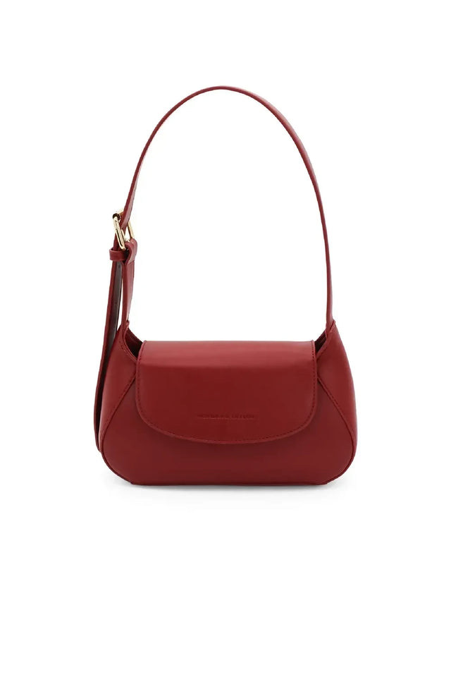Morgan & Taylor Kiara Shoulder Bag - Burgundy Red
