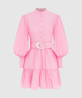 AlexandraBeltedMiniDress-Bubblegum2