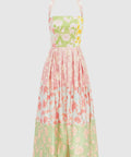 Leo Lin Ana Halterneck Maxi Dress in Anamone Splice Print - 8 / Multi - Dresses