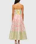 Leo Lin Ana Halterneck Maxi Dress in Anamone Splice Print - 8 / Multi - Dresses