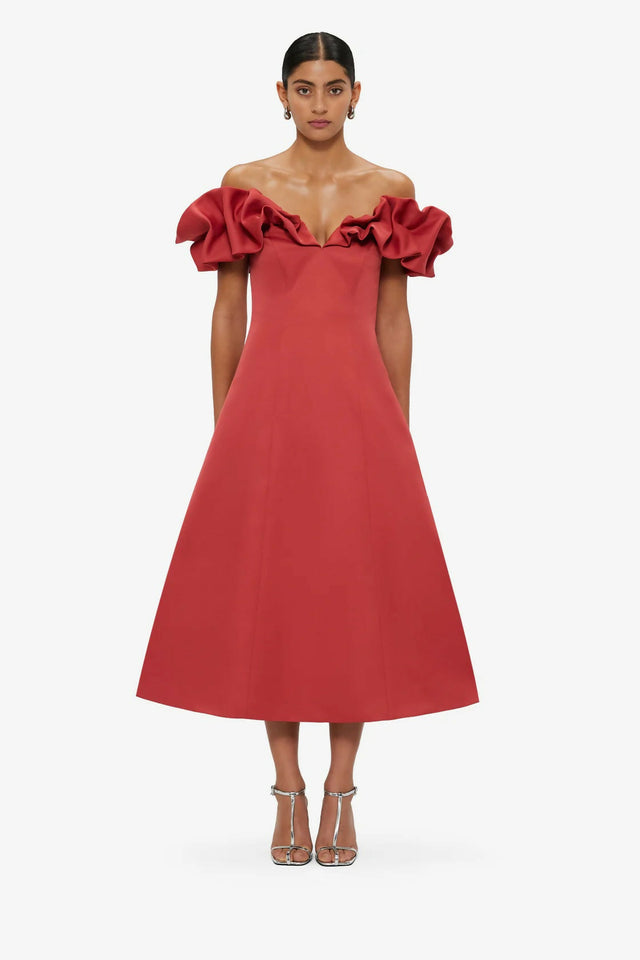 Leo Lin Annie Off Shoulder Frill - Dresses