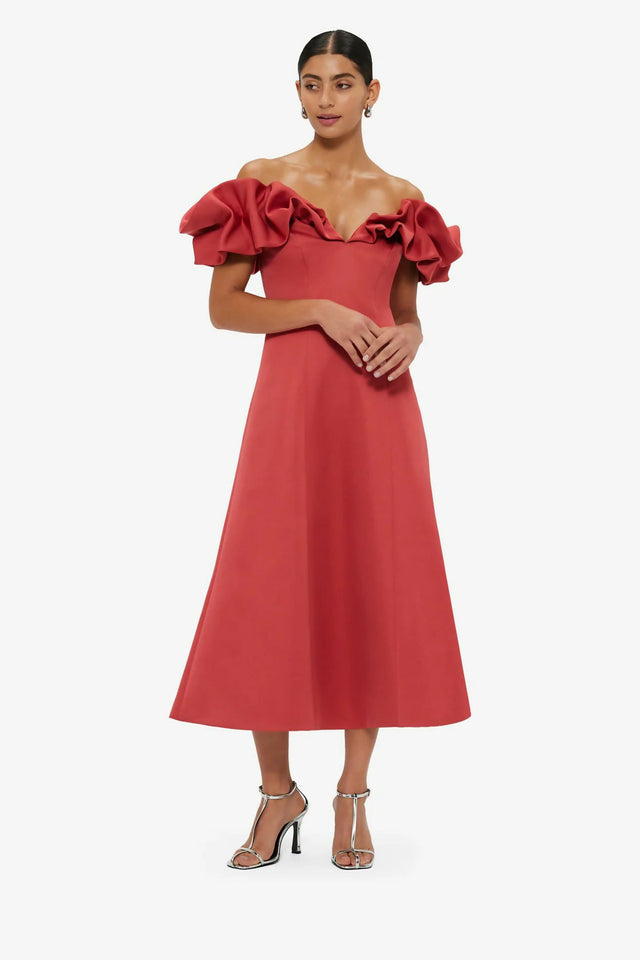 Leo Lin Annie Off Shoulder Frill - Dresses