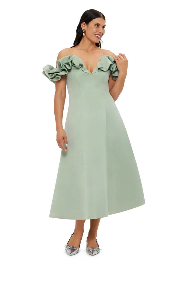 AnnieOffShoulderFrillMidiDress-Sage1