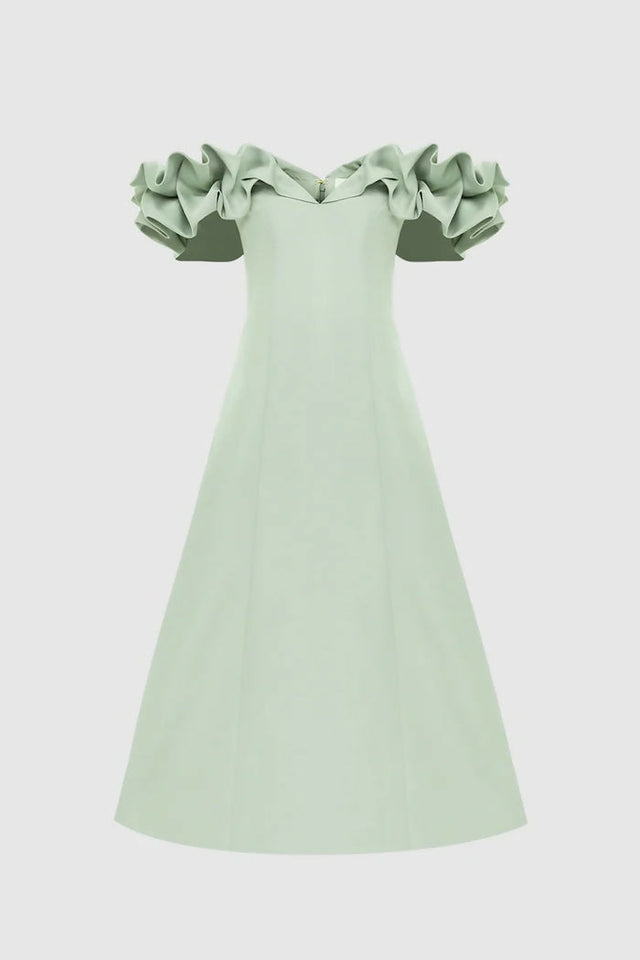AnnieOffShoulderFrillMidiDress-Sage2