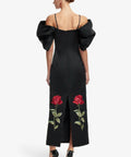 Leo Lin Arabella Embroidered Maxi - 16 / Black - Dresses
