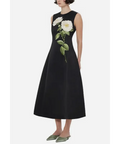 Leo Lin Cleo Embellished Midi Black Sizes8,10,12,14 - Dresses