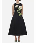 Leo Lin Cleo Embellished Midi Black Sizes8,10,12,14 - Dresses