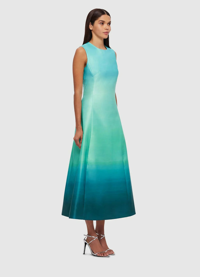 Leo Lin Cleo Sleeveless Midi Dress - Ombre Aqua | Passion For Fashion Leo Lin Cleo Sleeveless Midi Dress - Ombre Aqua | Passion For Fashion