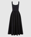 Leo Lin Colleen Midi Dress In Ebony Size 6 10 - Dresses