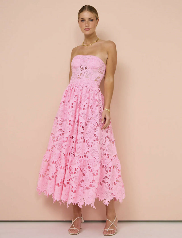 Leo Lin Emilia Bustier Midi Dress - Dresses