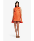 Leo Lin Fallon Appliqué Floral Mini Dress - Saffron - Dresses