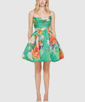 Leo Lin - Leo Lin Florescence Bustier Bubble Mini Dress