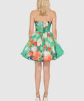Leo Lin - Leo Lin Florescence Bustier Bubble Mini Dress