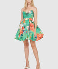 Leo Lin - Leo Lin Florescence Bustier Bubble Mini Dress