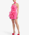 Leo Lin Floret Mini Dress Scarlet - Dresses