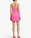 Leo Lin Floret Mini Dress Scarlet - Dresses