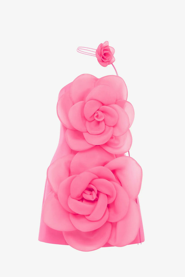 Leo Lin Floret Mini Dress Scarlet - Dresses