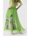 Leo Lin Indie Sleeve Top & Valeria Skirt Set Lily Print in Parakeet Sizes 8,10,12 - Outfit Sets