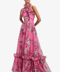 Leo Lin Isabelle Ruffled Halterneck Maxi Dress - Dresses