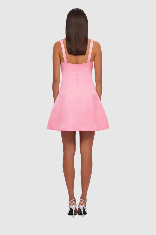 Leo Lin Jacinta Mini Dress In Bubblegum Size 8 - 8 / Pink - Dresses