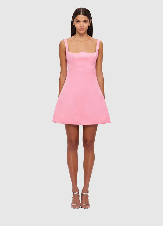 Leo Lin Jacinta Mini Dress In Bubblegum Size 8 - 8 / Pink - Dresses
