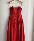 Leo Lin Jessica Bustier Gown Red - Dresses