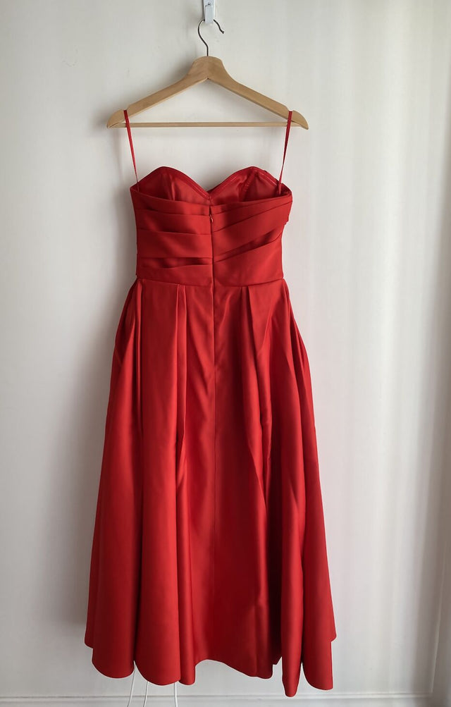 Leo Lin Jessica Bustier Gown Red - Dresses