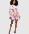 Leo Lin Jordyn Mini Dress in Fleur Size 8 - 8 / Floral - Dresses