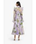 Leo lin Katrina Butterfly Sleeve Midi Dress - 16 / Floral - Dresses