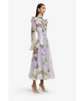 Leo lin Katrina Butterfly Sleeve Midi Dress - 16 / Floral - Dresses