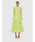 LLPF250091_Katrina_Petal_Butterfly_Sleeve_Midi_Dress_-_Chartreuse_1