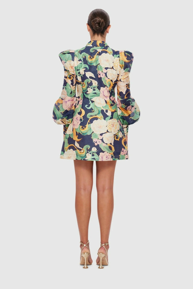 LeoLin-LanaStructuredShoulderMiniDress-AdornPrintinVirtue5