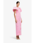 Leo Lin Lucinda Floral Appliqué Maxi Dress - Baby Pink - 12 / Pink - Dresses