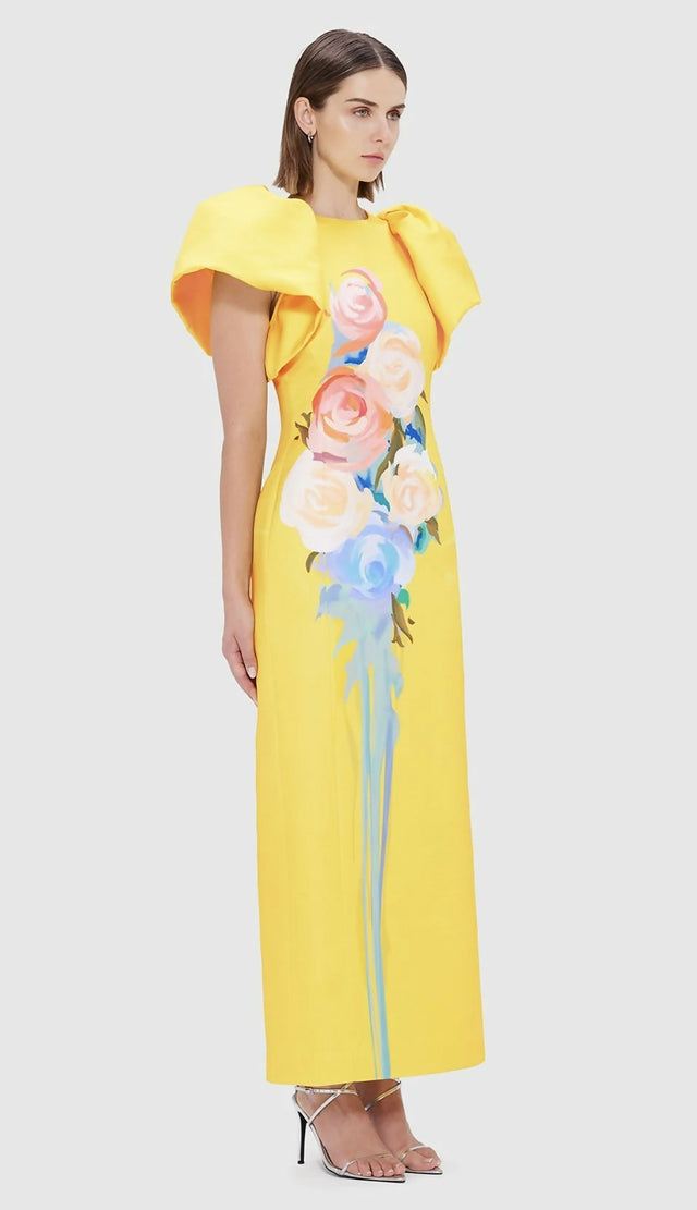 Leo Lin Lucinda Maxi Dress - Bouquet Print - 8 / Print - Dresses