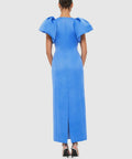 Leo Lin Lucinda Maxi Dress in Steel Blue Size 10 - 10 / Blue - Dresses